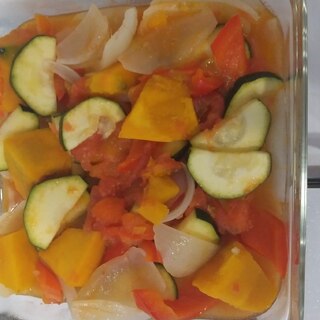 夏野菜のレンジラタトゥイユ